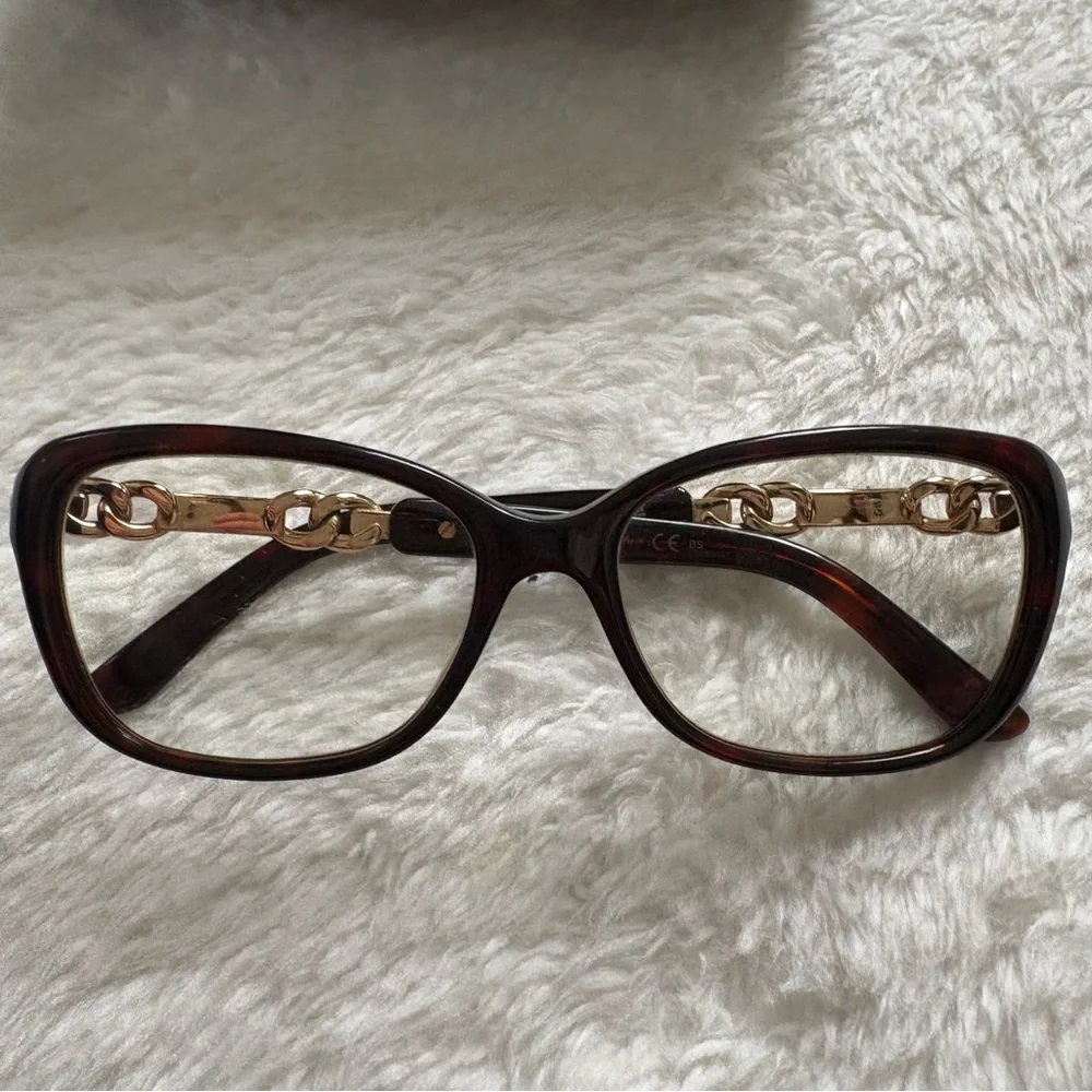JIMMY CHOO vintage tortoise prescription transition lenses sunglasses glasses